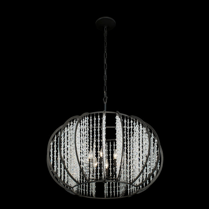 Varaluz Caesar 367P08CB Chandelier Light - Carbon