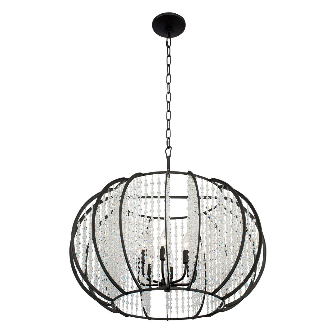 Varaluz Caesar 367P08CB Chandelier Light - Carbon