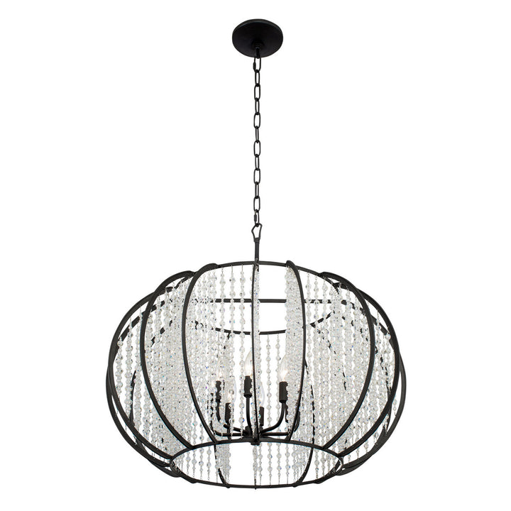 Varaluz Caesar 367P08CB Chandelier Light - Carbon