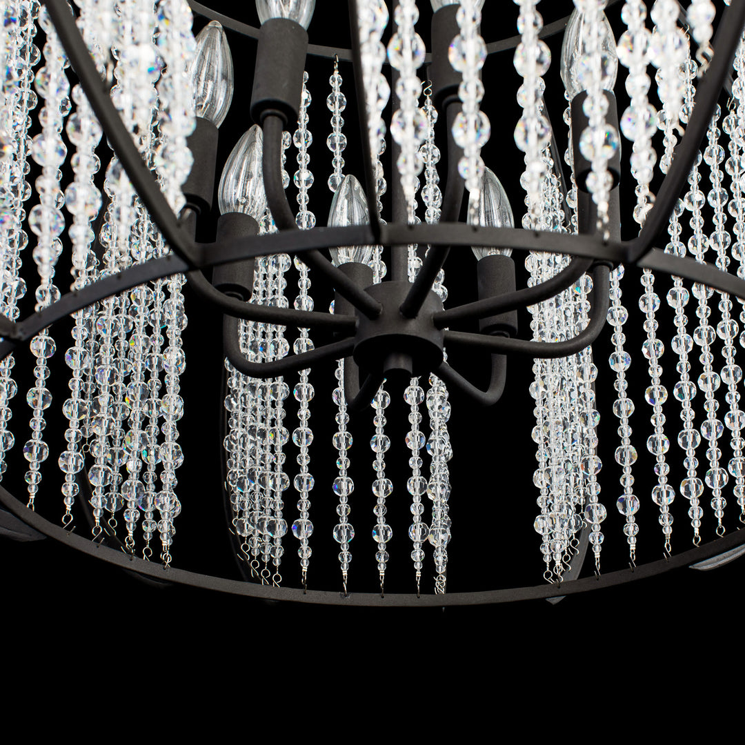 Varaluz Caesar 367P08CB Chandelier Light - Carbon