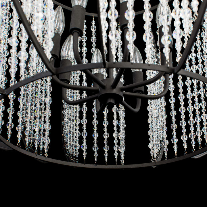 Varaluz Caesar 367P08CB Chandelier Light - Carbon