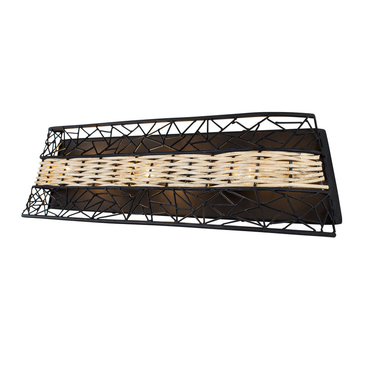 Varaluz Cayman 362B03BL Bath Vanity Light 24 in. wide - Black