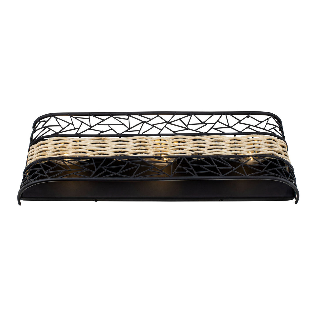 Varaluz Cayman 362B03BL Bath Vanity Light 24 in. wide - Black