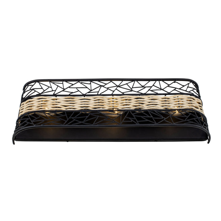 Varaluz Cayman 362B03BL Bath Vanity Light 24 in. wide - Black