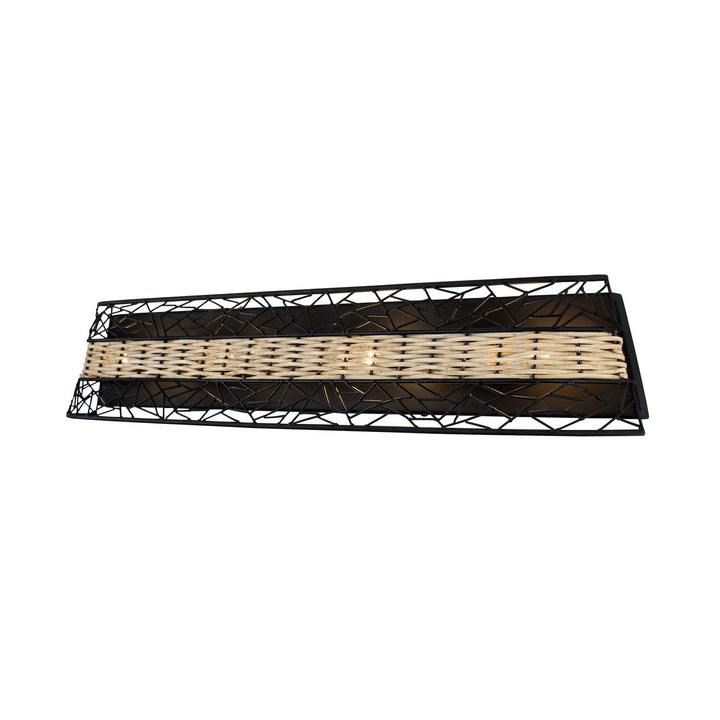 Varaluz Cayman 362B04BL Bath Vanity Light 32 in. wide - Black