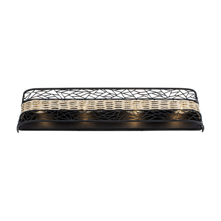 Varaluz Cayman 362B04BL Bath Vanity Light 32 in. wide - Black