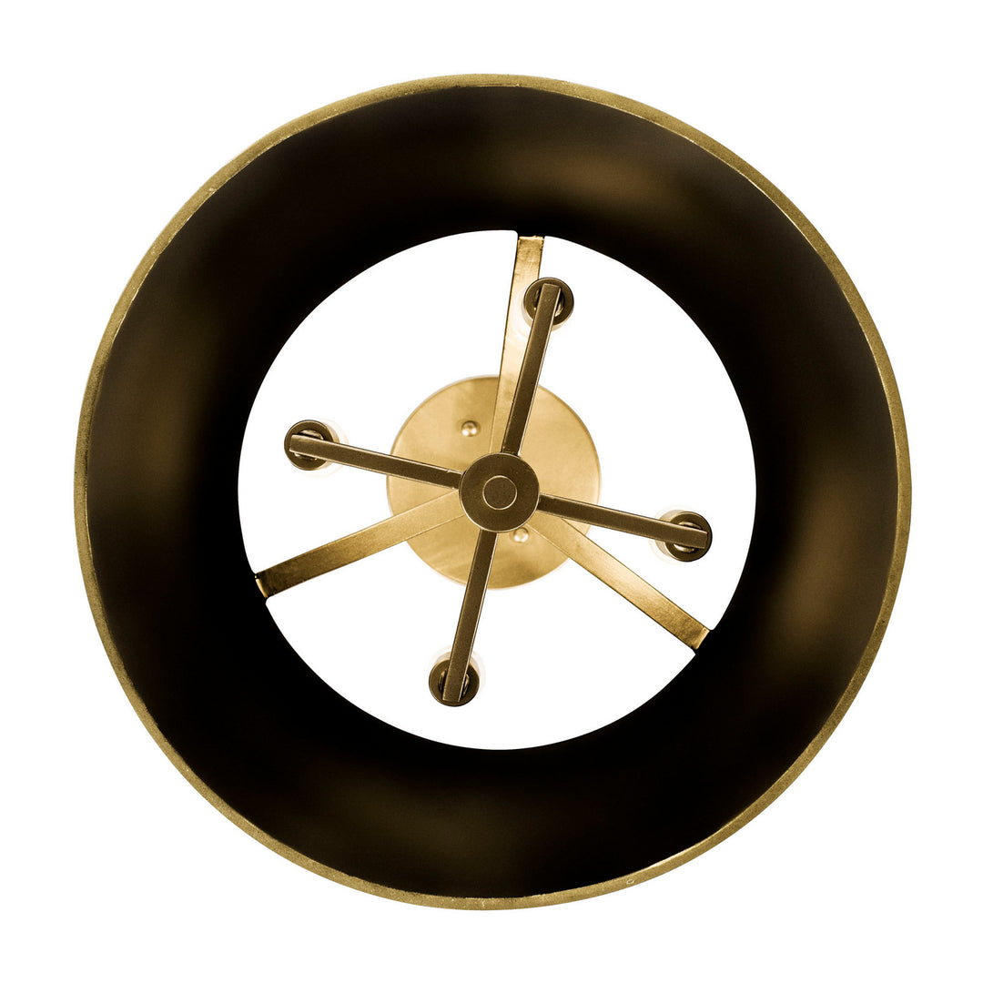 Varaluz Coco 364S04MBFG Ceiling Light - Matte Black/French Gold