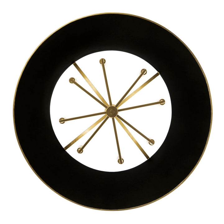 Varaluz Coco 364P08MBFG Chandelier Light - Matte Black/French Gold