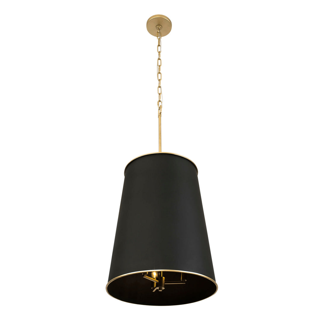 Varaluz Coco 364F09MBFG Pendant Light - Matte Black/French Gold