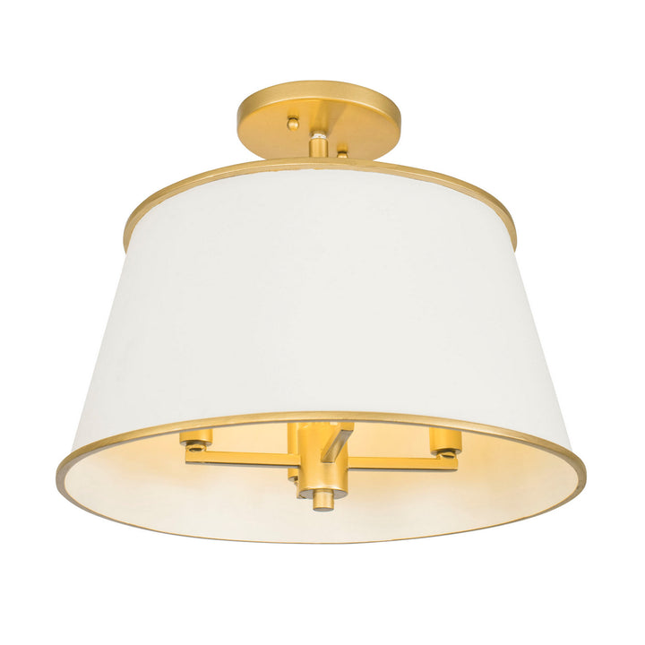 Varaluz Coco 364S04MWFG Ceiling Light - Matte White/French Gold