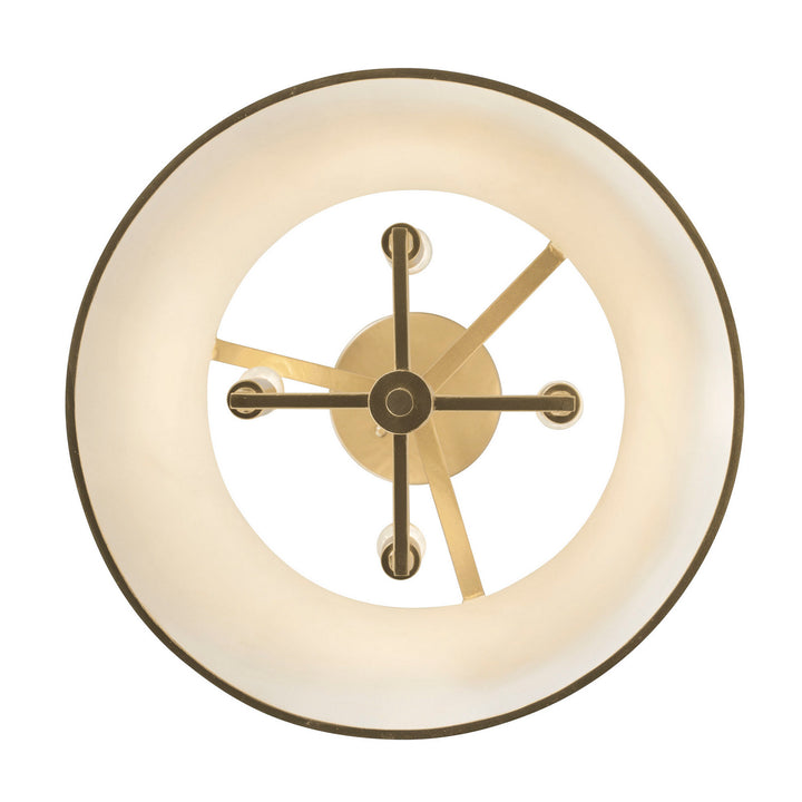 Varaluz Coco 364S04MWFG Ceiling Light - Matte White/French Gold