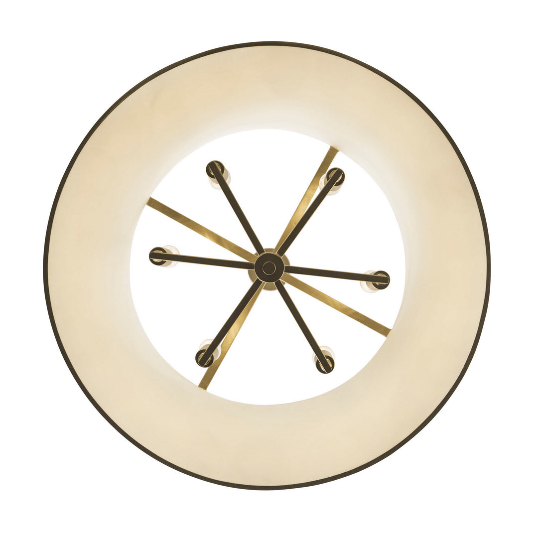 Varaluz Coco 364P06MWFG Chandelier Light - Matte White/French Gold