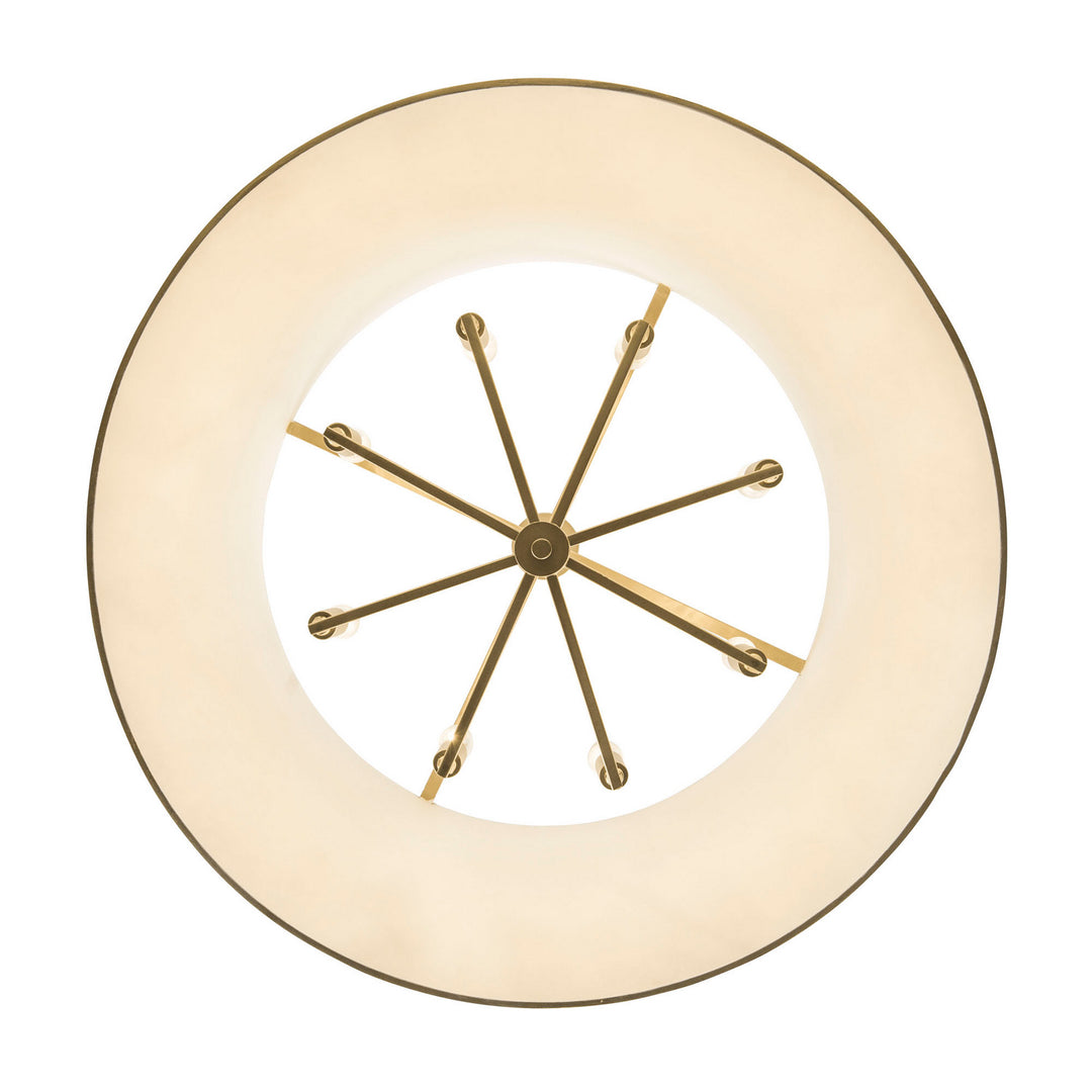 Varaluz Coco 364P08MWFG Chandelier Light - Matte White/French Gold
