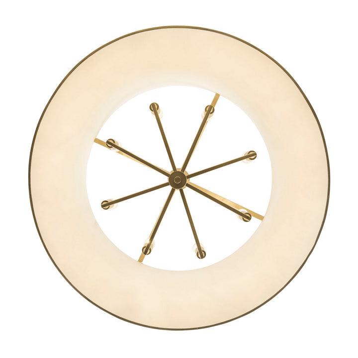 Varaluz Coco 364P08MWFG Chandelier Light - Matte White/French Gold