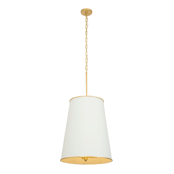 Varaluz Coco 364F09MWFG Pendant Light - Matte White/French Gold