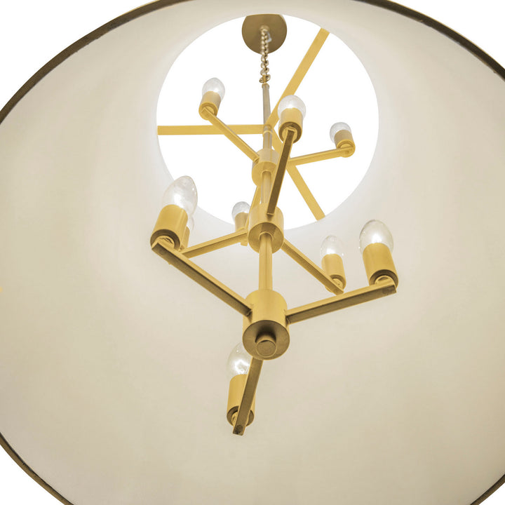 Varaluz Coco 364F09MWFG Pendant Light - Matte White/French Gold