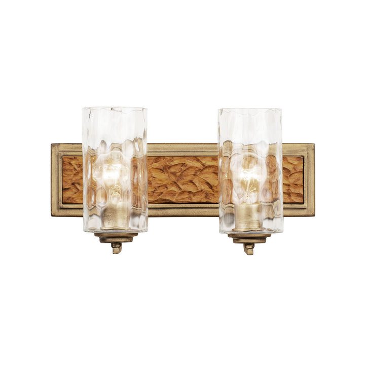 Varaluz Hammer Time 371B02HGC Bath Vanity Light 17 in. wide - Havana Gold/Cinnamon