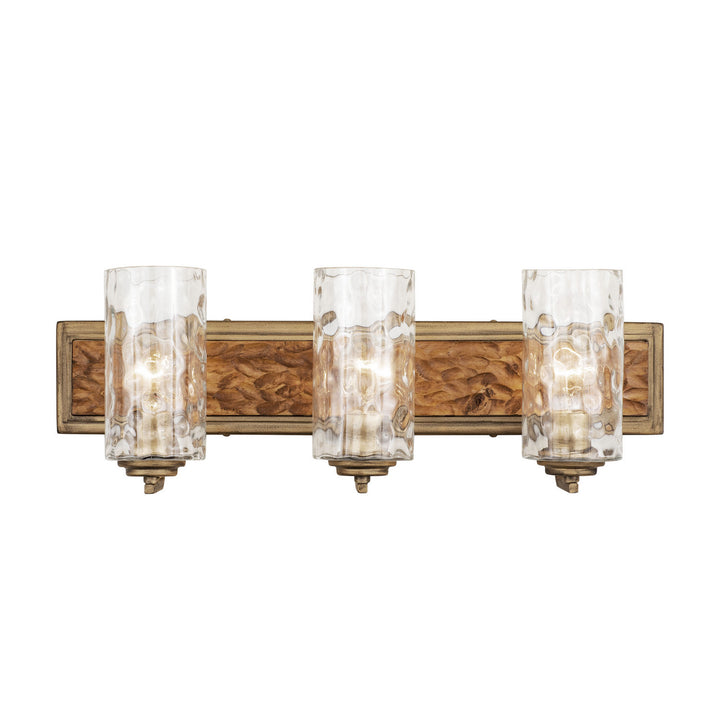 Varaluz Hammer Time 371B03HGC Bath Vanity Light 25 in. wide - Havana Gold/Cinnamon