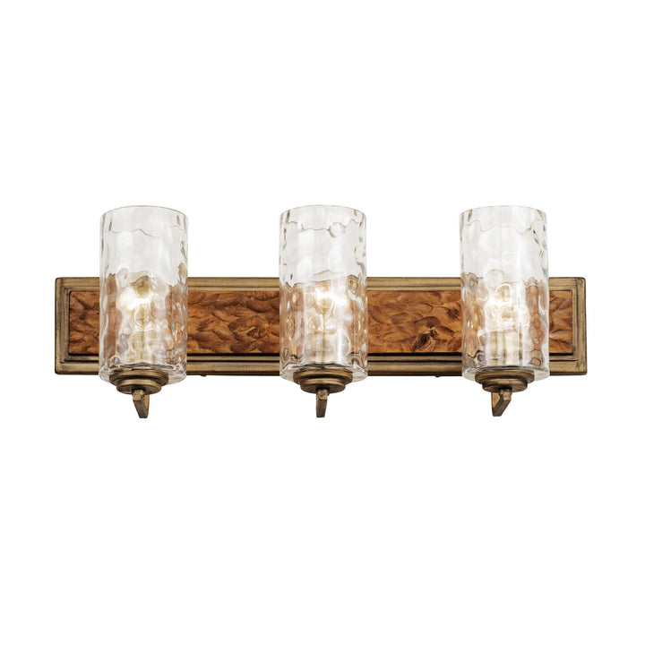Varaluz Hammer Time 371B03HGC Bath Vanity Light 25 in. wide - Havana Gold/Cinnamon