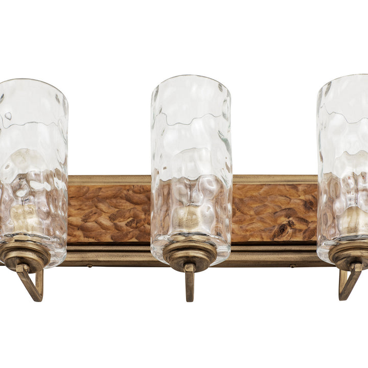 Varaluz Hammer Time 371B03HGC Bath Vanity Light 25 in. wide - Havana Gold/Cinnamon
