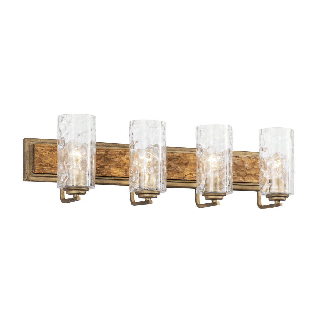 Varaluz Hammer Time 371B04HGC Bath Vanity Light 33 in. wide - Havana Gold/Cinnamon