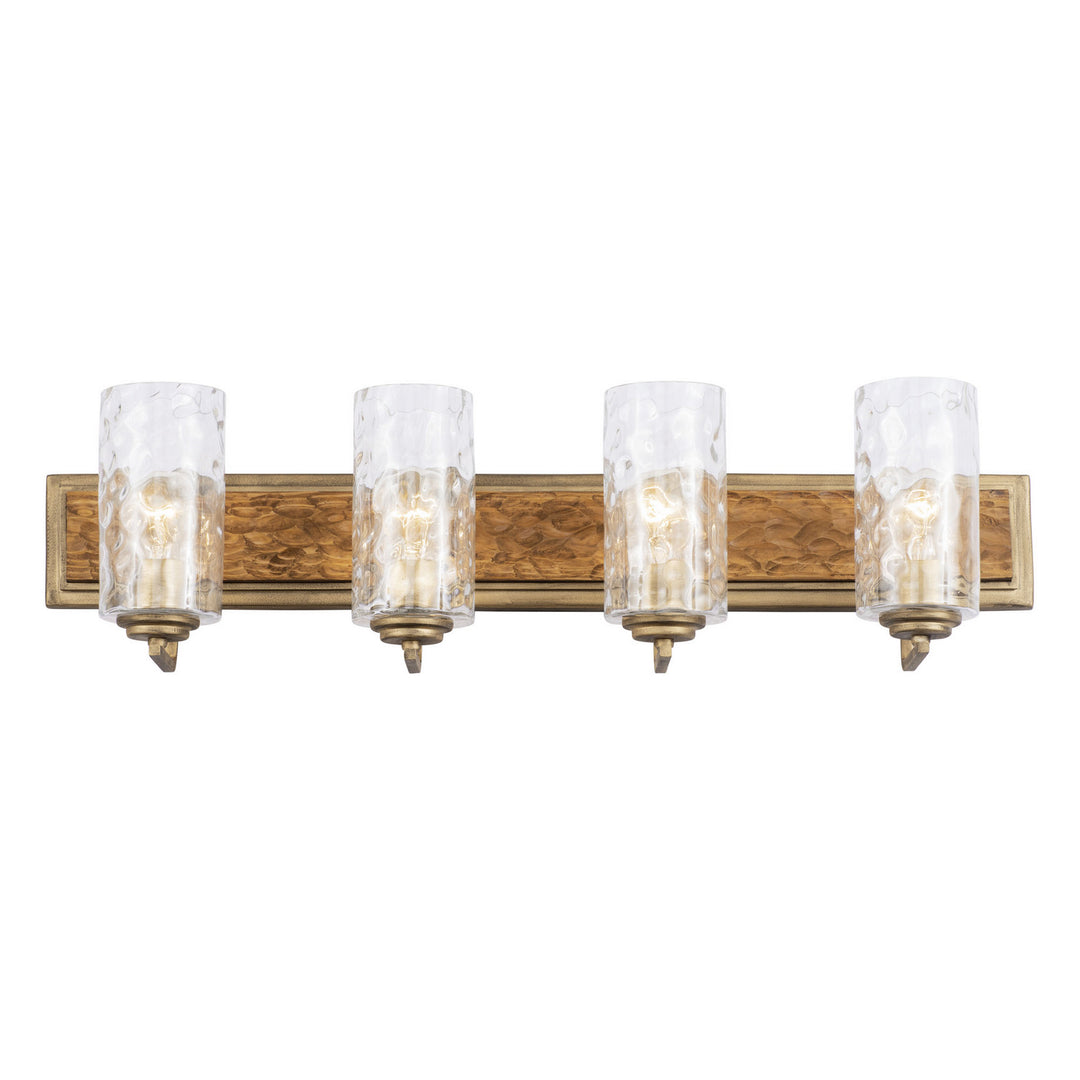 Varaluz Hammer Time 371B04HGC Bath Vanity Light 33 in. wide - Havana Gold/Cinnamon