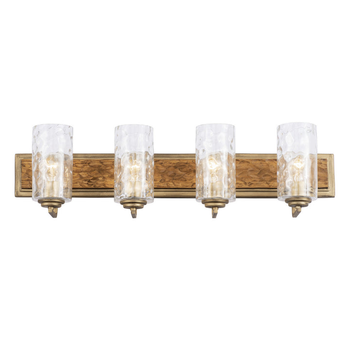 Varaluz Hammer Time 371B04HGC Bath Vanity Light 33 in. wide - Havana Gold/Cinnamon
