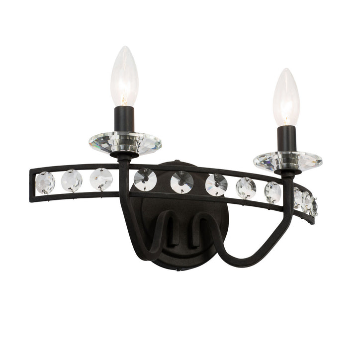 Varaluz Monroe 363B02CB Wall Sconce Light - Carbon