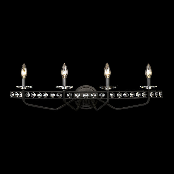 Varaluz Monroe 363B04CB Bath Vanity Light 31 in. wide - Carbon