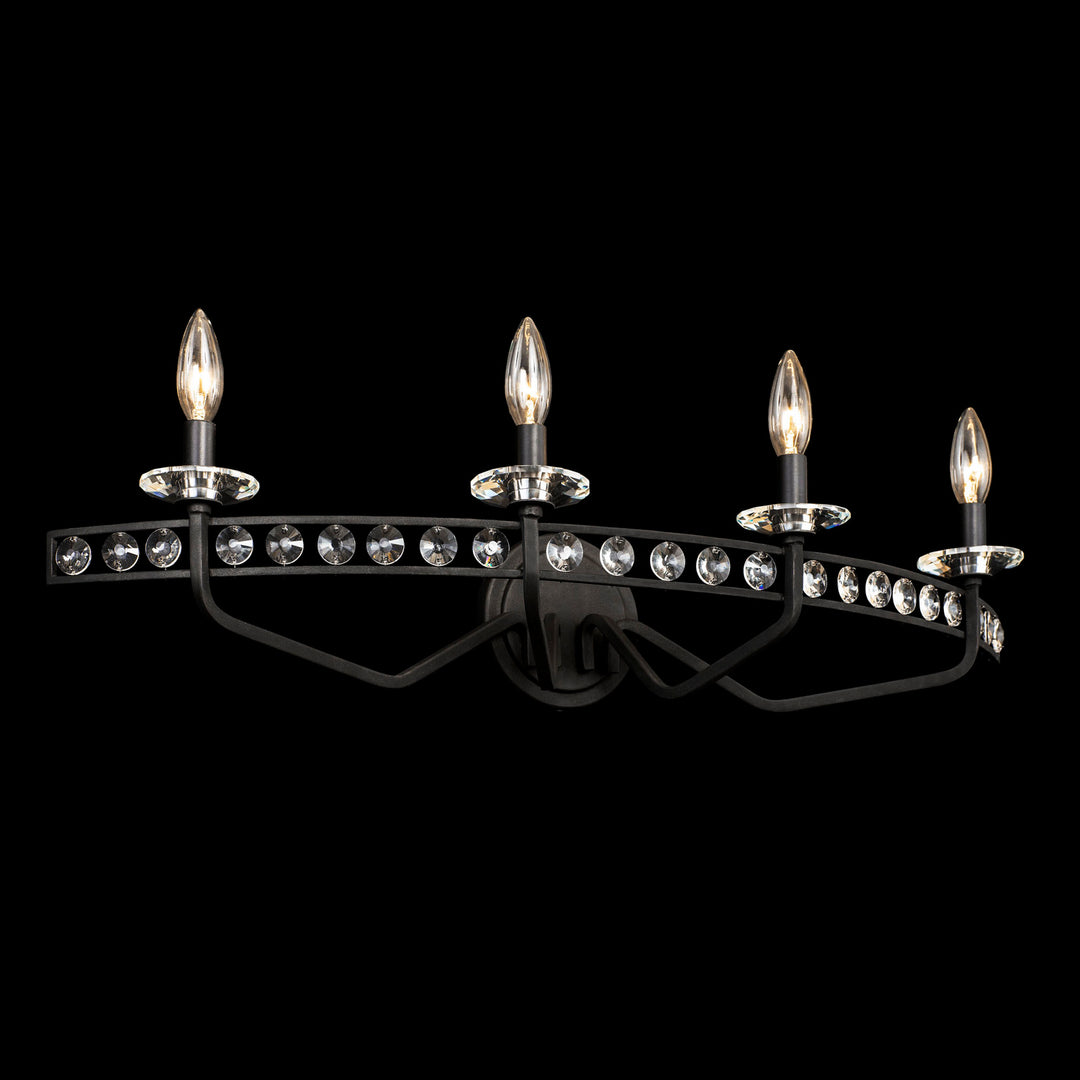 Varaluz Monroe 363B04CB Bath Vanity Light 31 in. wide - Carbon