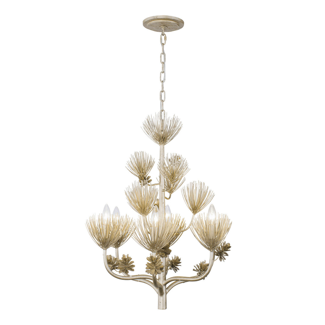 Varaluz Pinion 365C06ZG Chandelier Light - Zen Gold