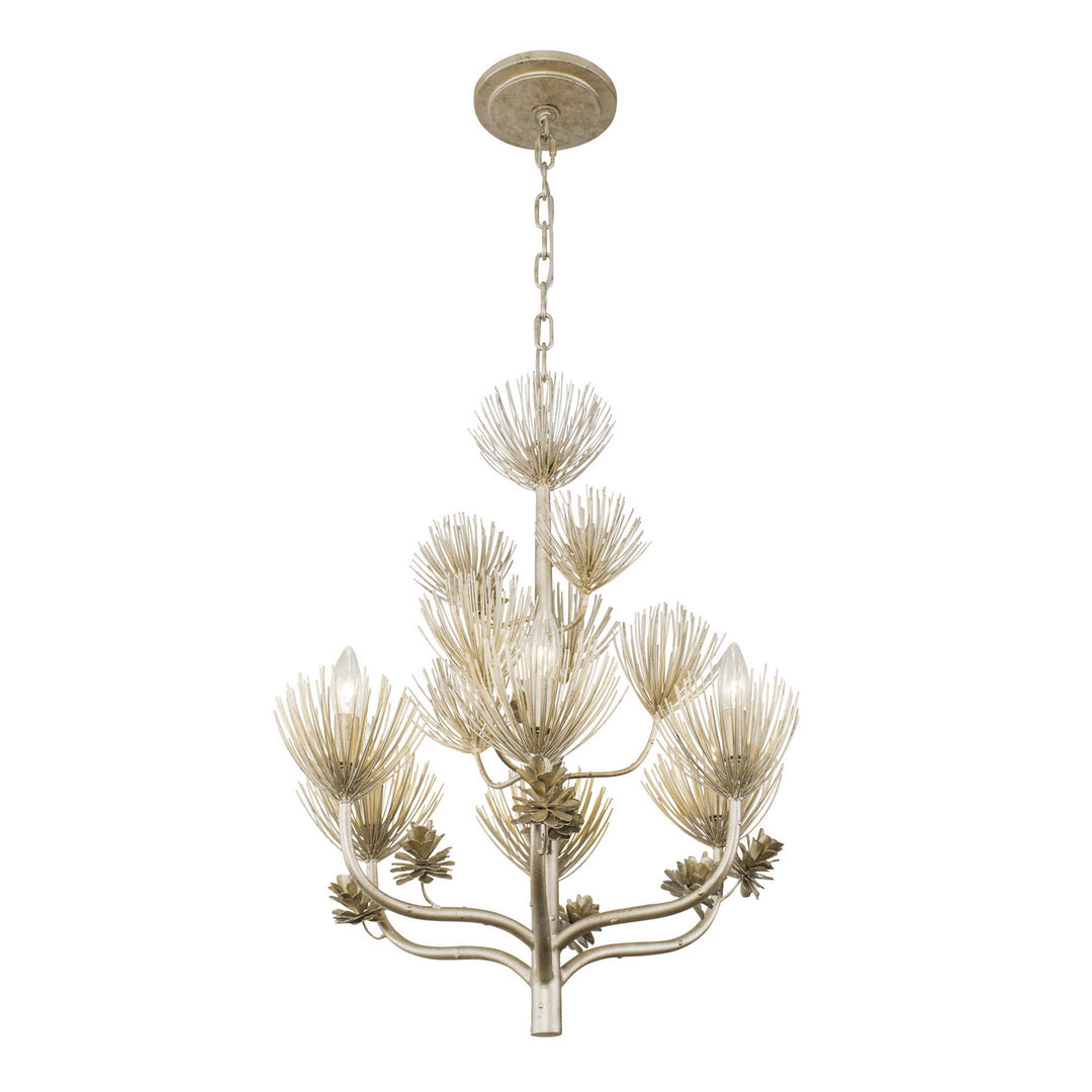 Varaluz Pinion 365C06ZG Chandelier Light - Zen Gold