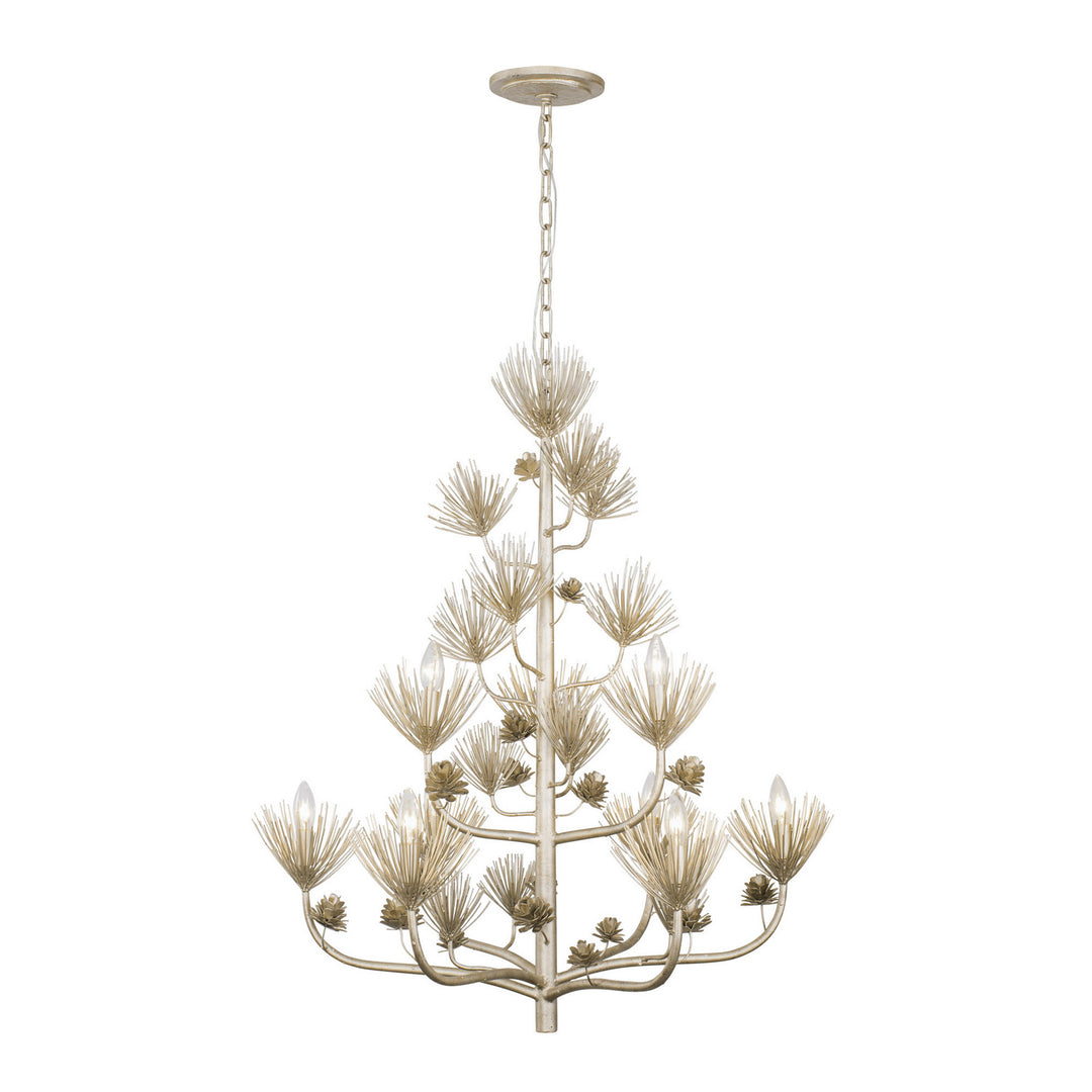 Varaluz Pinion 365C09ZG Chandelier Light - Zen Gold