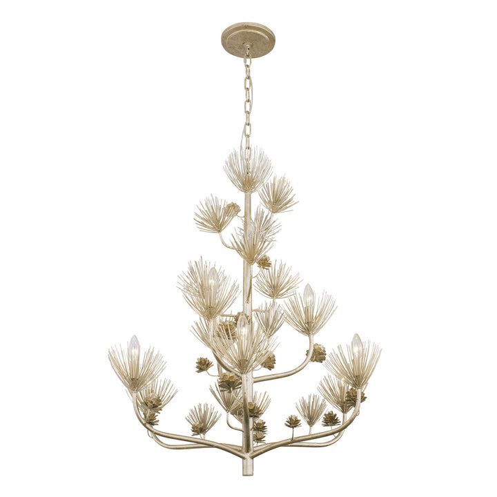 Varaluz Pinion 365C09ZG Chandelier Light - Zen Gold