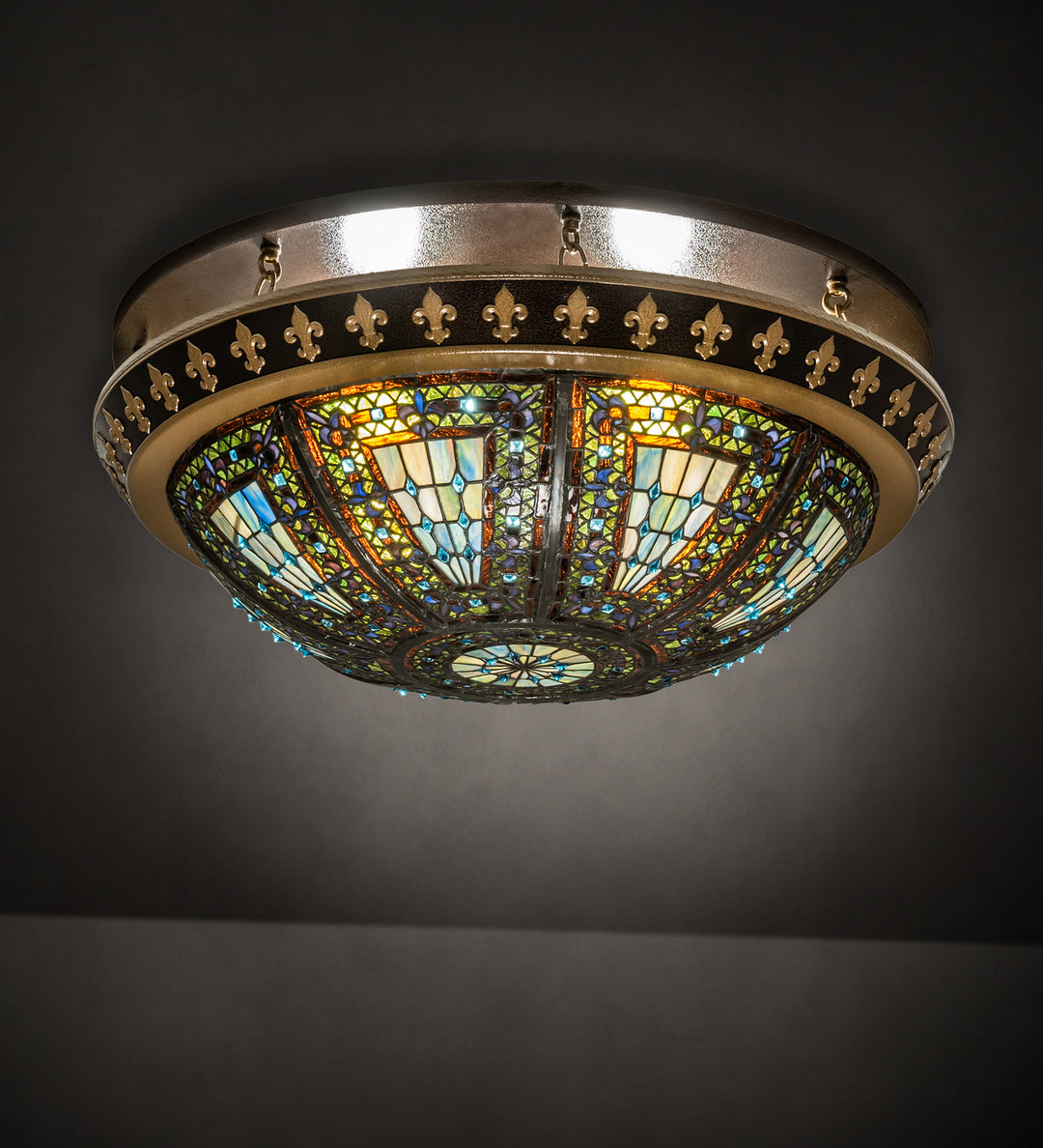 Meyda Tiffany Fleur-De-Lis 244486 Ceiling Light
