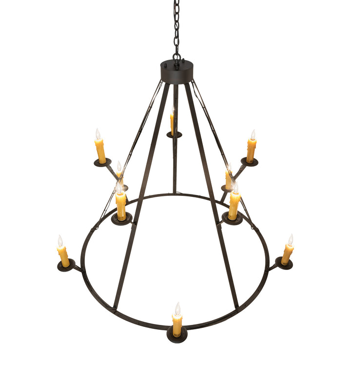 Meyda Tiffany Anthracite 245091 Chandelier Light - Oil Rubbed Bronze
