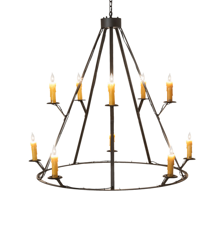 Meyda Tiffany Anthracite 245091 Chandelier Light - Oil Rubbed Bronze