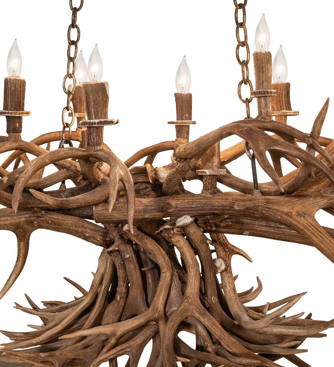 Meyda Tiffany Antlers 247232 Chandelier Light - Antique Copper