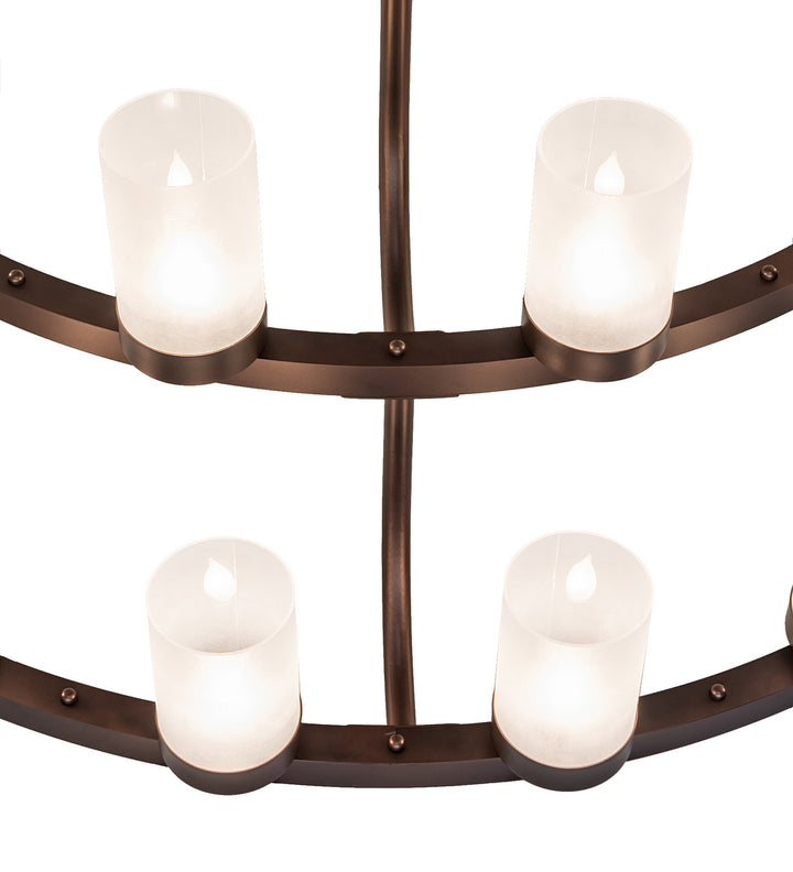 Meyda Tiffany Loxley 247337 Chandelier Light - Mahogany Bronze