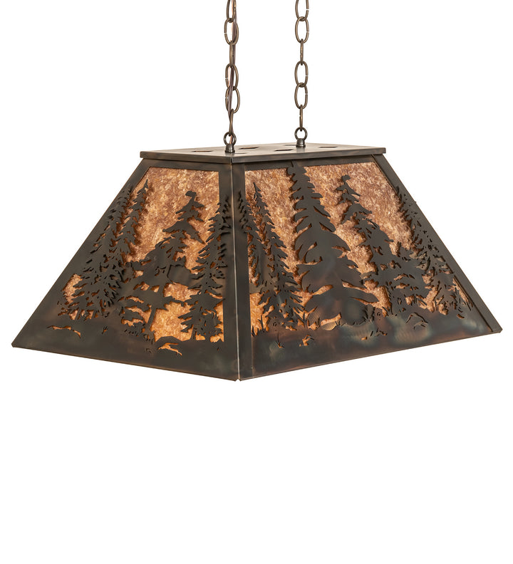 Meyda Tiffany Tall Pines 248521 Pendant Light - Antique Copper, Burnished