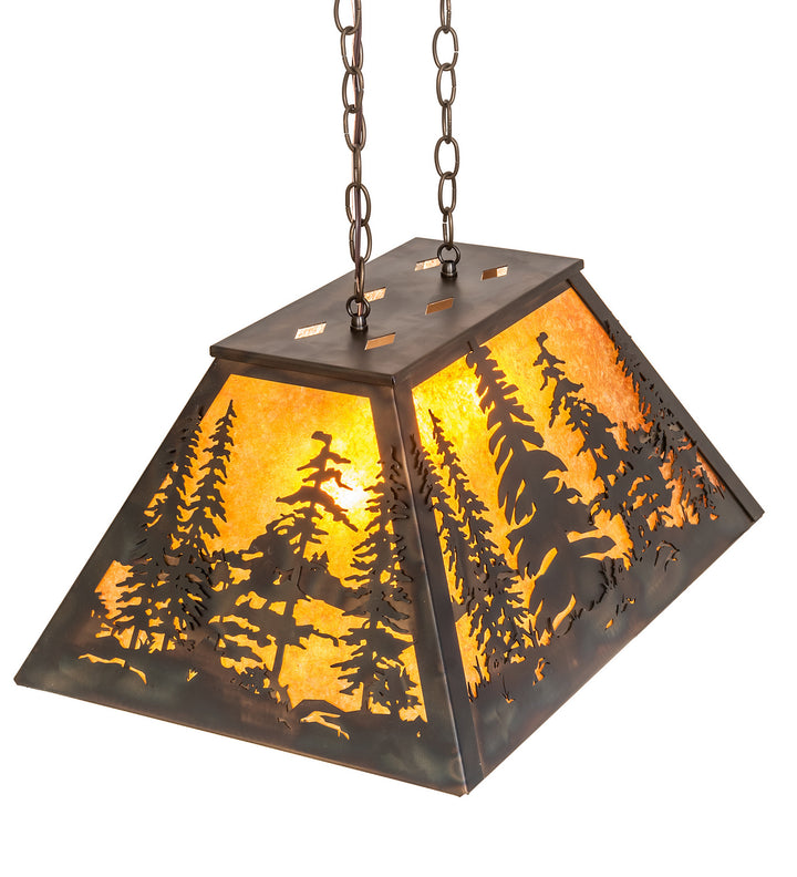 Meyda Tiffany Tall Pines 248521 Pendant Light - Antique Copper, Burnished