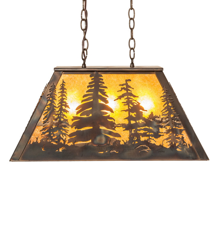 Meyda Tiffany Tall Pines 248521 Pendant Light - Antique Copper, Burnished
