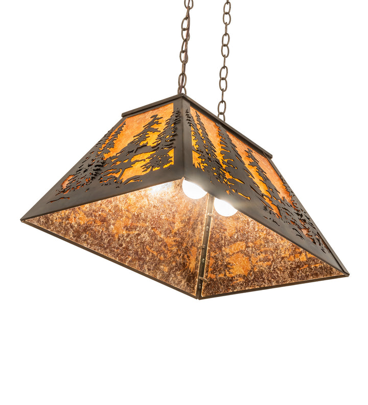 Meyda Tiffany Tall Pines 248521 Pendant Light - Antique Copper, Burnished