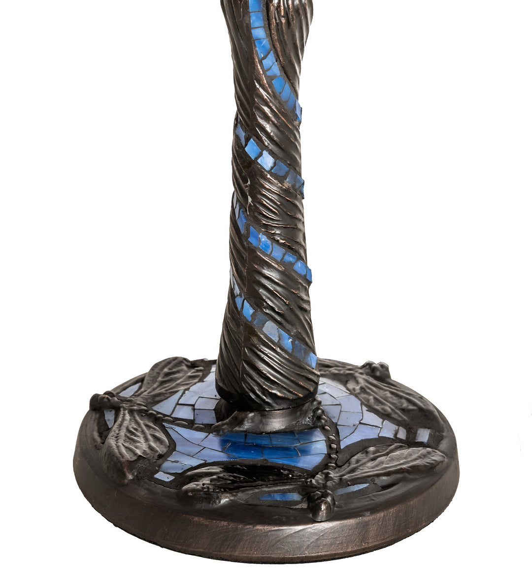 Meyda Tiffany Lighting 251918 Dragonfly One Light Table Lamp Lamp Bronze / Dark