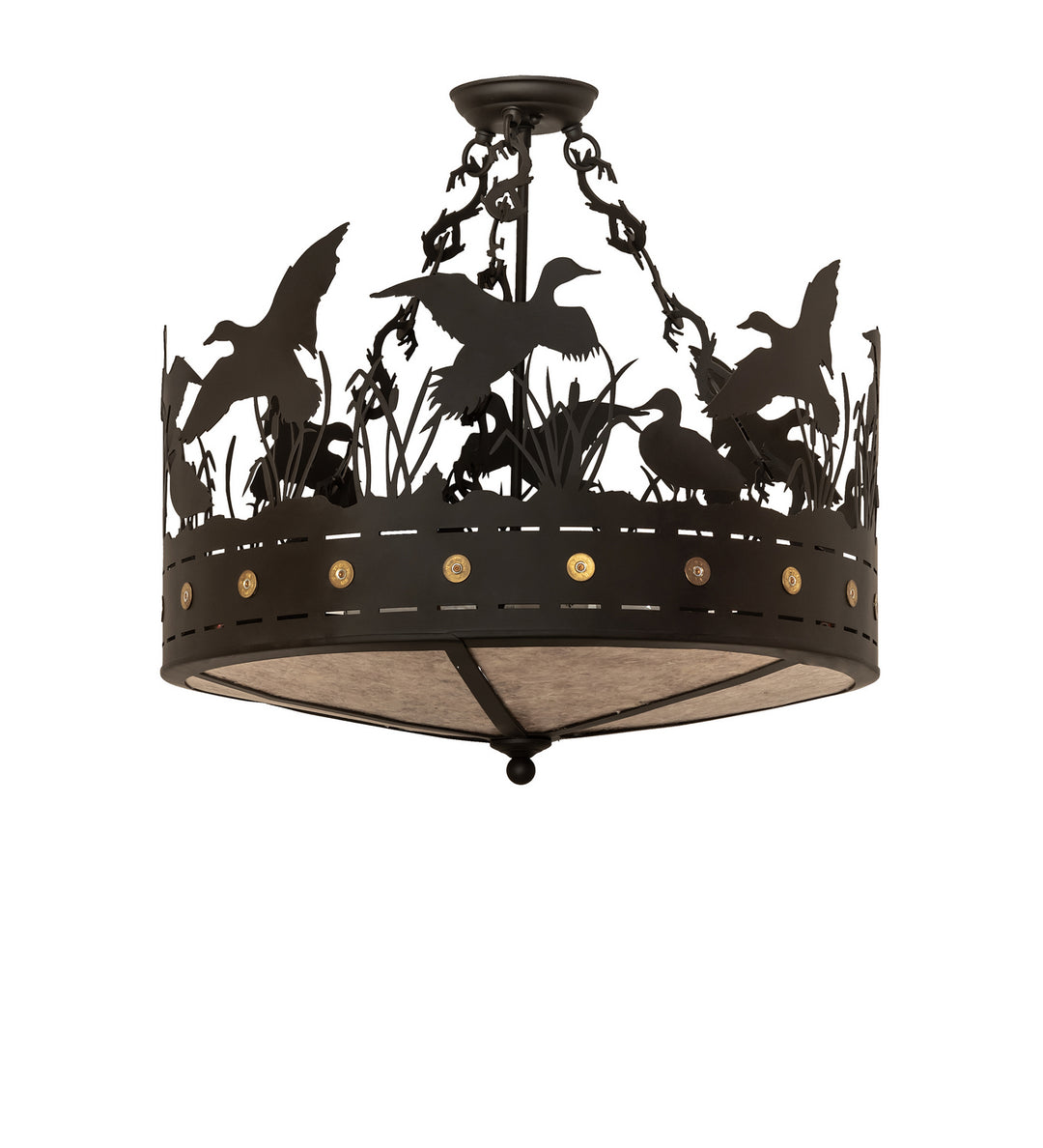 Meyda Tiffany Ducks In Flight 252143 Pendant Light - Oil Rubbed Bronze