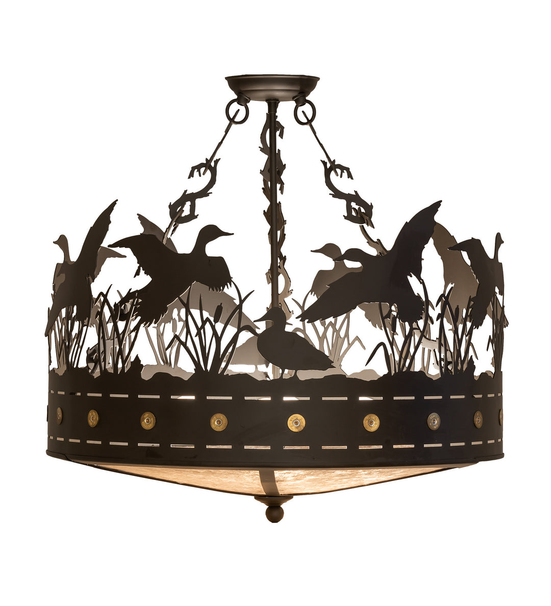 Meyda Tiffany Ducks In Flight 252143 Pendant Light - Oil Rubbed Bronze