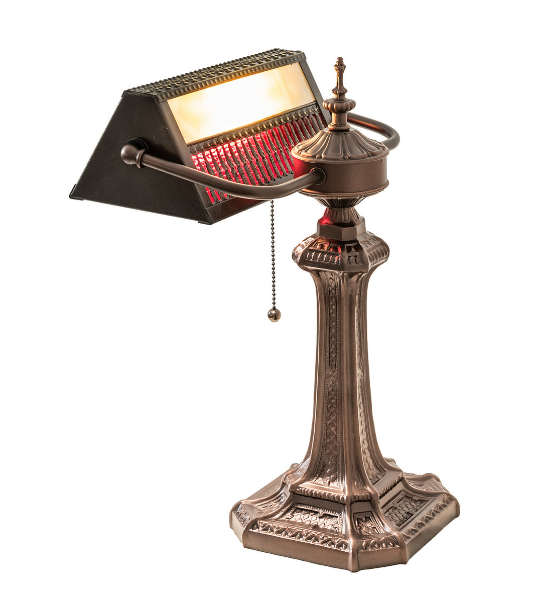 Meyda Tiffany Lighting 252221 Gothic One Light Banker's Lamp Lamp Bronze / Dark