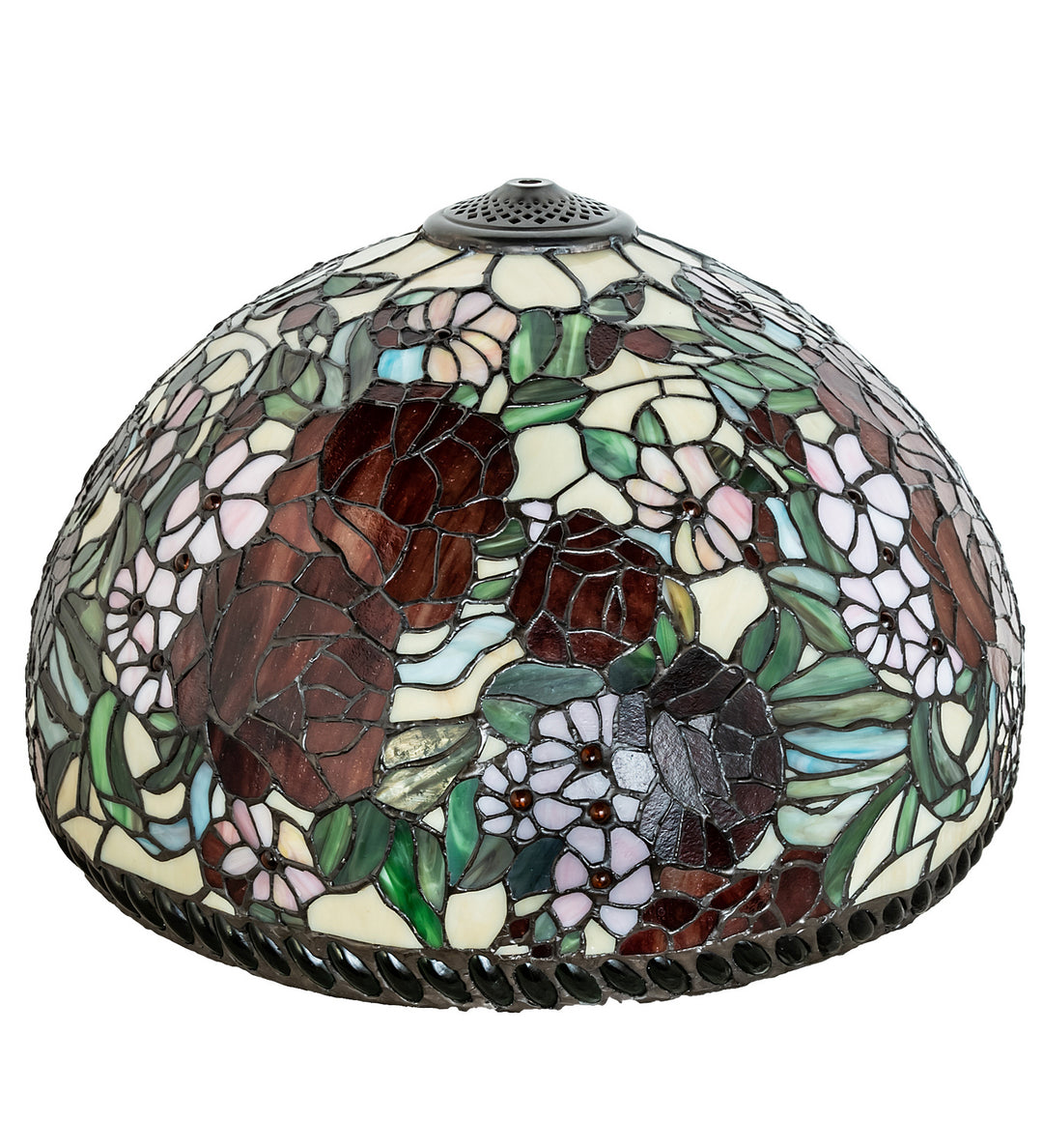 Meyda Tiffany Lighting 67092 Romance Rose Shade Lamp Shade Bronze / Dark