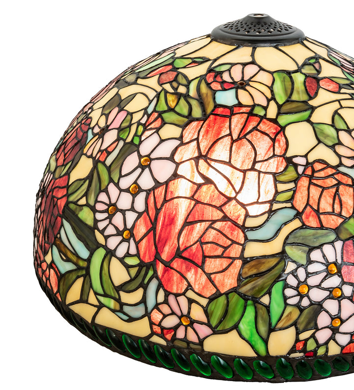 Meyda Tiffany Lighting 67092 Romance Rose Shade Lamp Shade Bronze / Dark