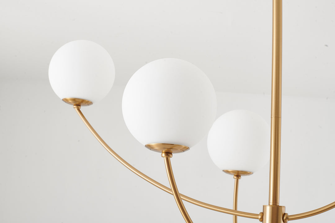 Bethel International DC09C36G Chandelier Light - Brass